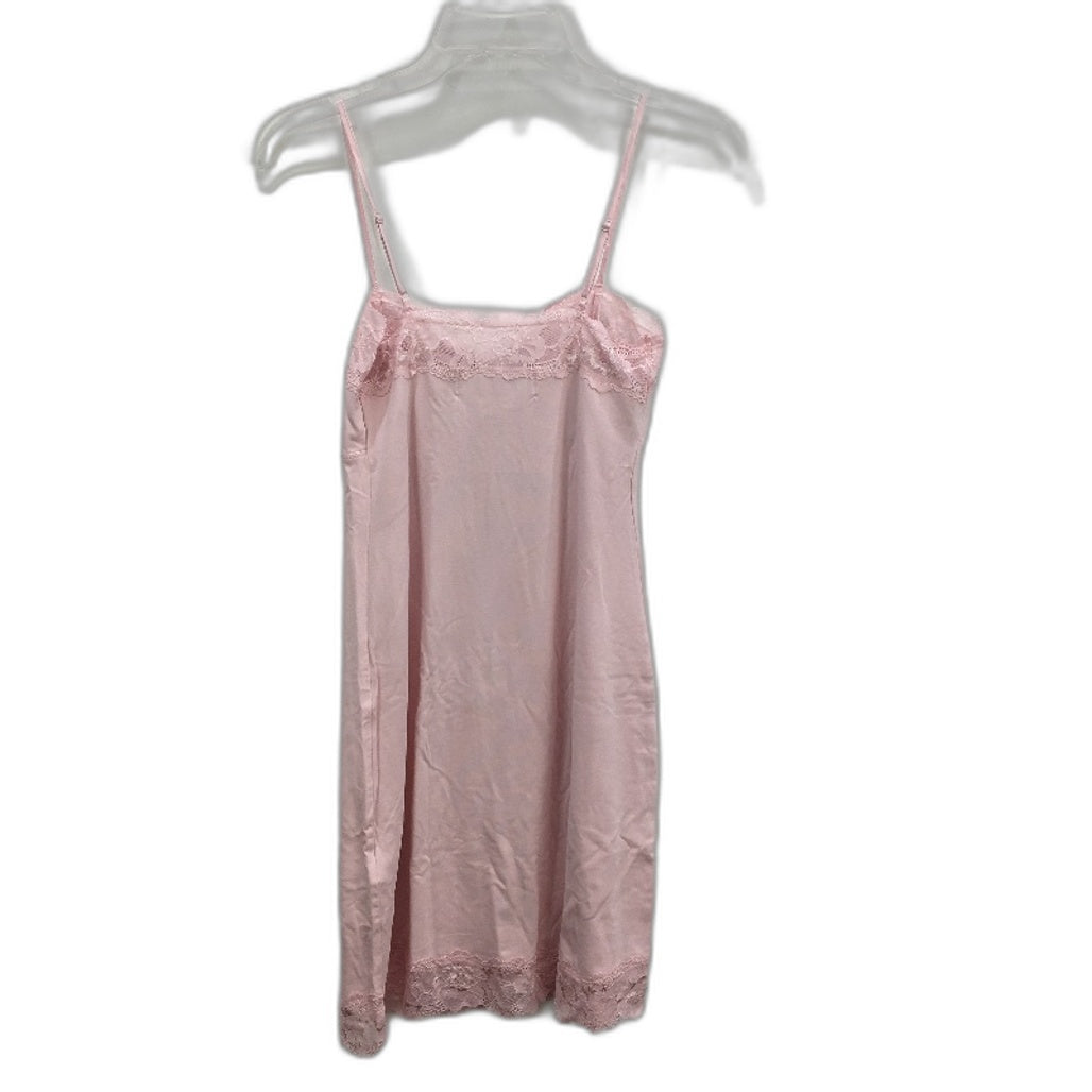 Peter Alexander Pretty Pink Lace Trim Bamboo Slip Nightie Ladies Size 2XS NEW