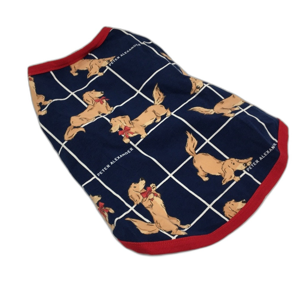 Peter Alexander Penny Wonderdog Navy Cotton Dog Tee Size Medium NEW