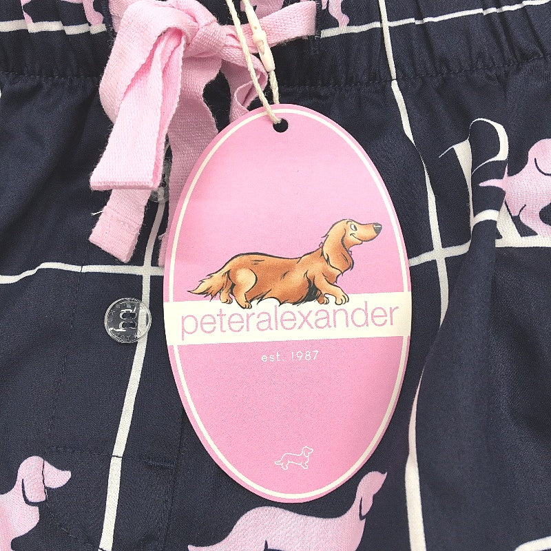 Peter Alexander Bedtime Stories Logo Cotton Mid Shorts Ladies Size Medium NEW
