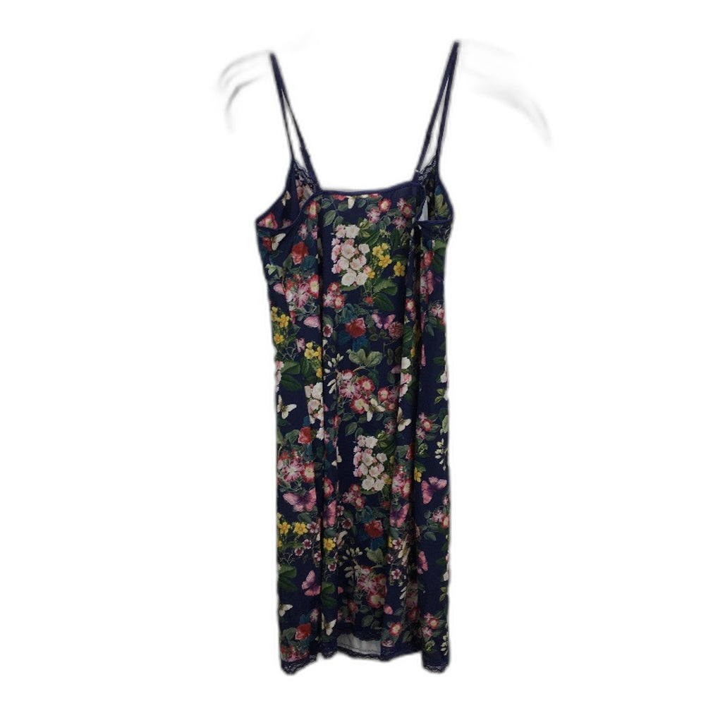 Peter Alexander Botanical Classic Printed Blue Slinky Nightie Ladies Size M NEW
