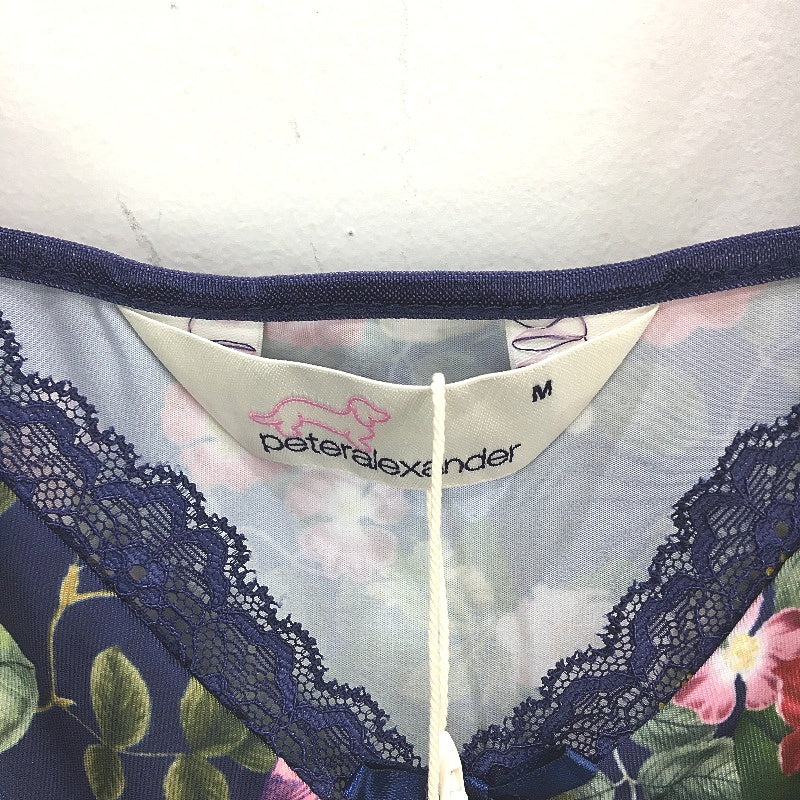 Peter Alexander Botanical Classic Printed Blue Slinky Nightie Ladies Size M NEW