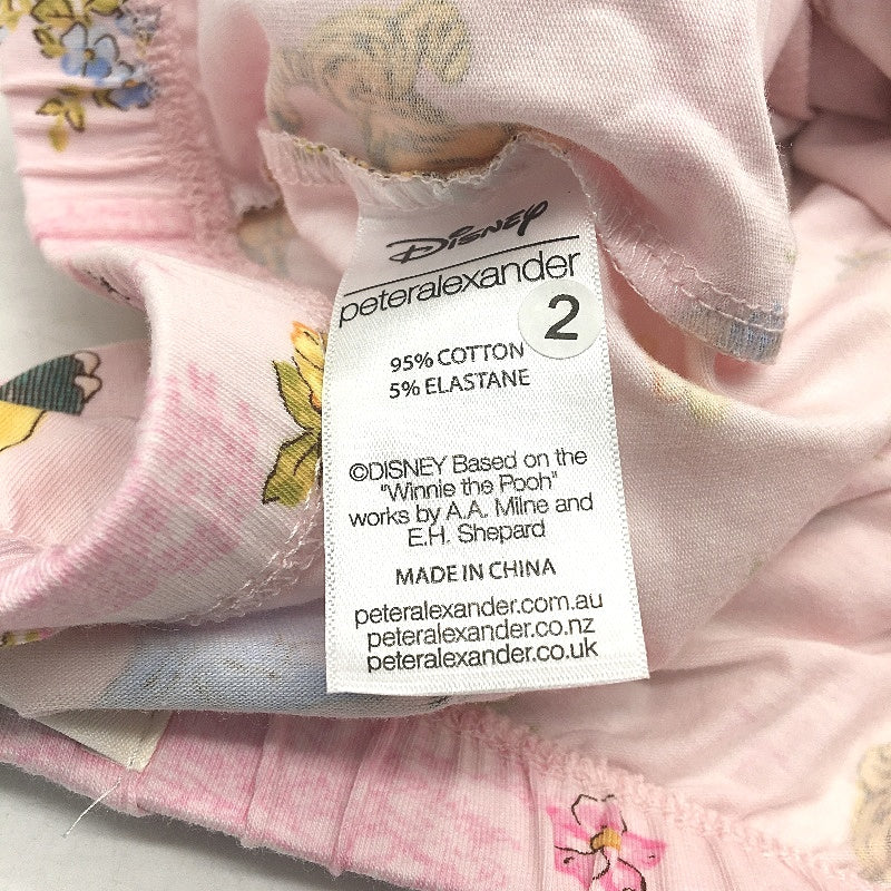 Peter Alexander Winnie The Pooh Pink Cotton PJ Shorts Ladies Size Medium NEW