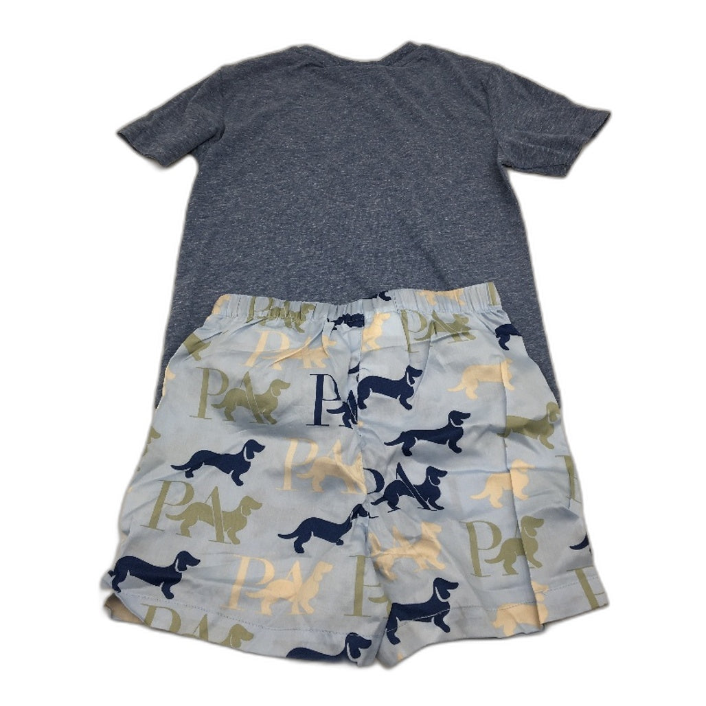 Peter Alexander Blue Viscose Blend Short Pyjama Set Junior Boys Size 6 NEW