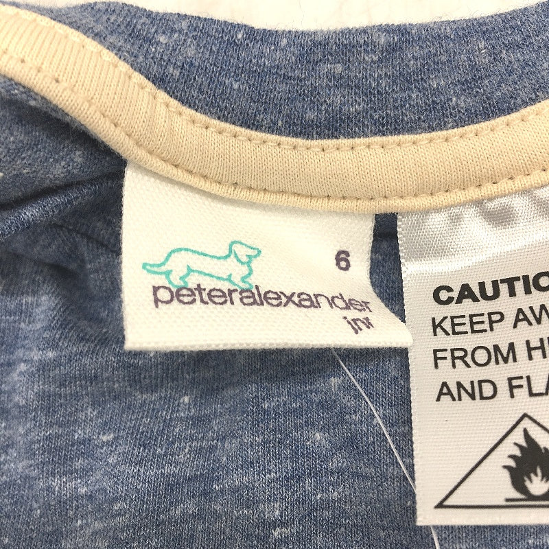 Peter Alexander Blue Viscose Blend Short Pyjama Set Junior Boys Size 6 NEW