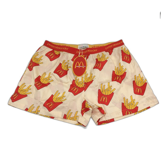 Peter Alexander Maccas French Fries Cotton Boxer Shorts Ladies Size Medium NEW