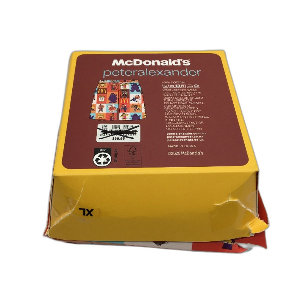 Peter Alexander McDonalds Mascots Cotton Lounge Shorts Mens Size XL NEW
