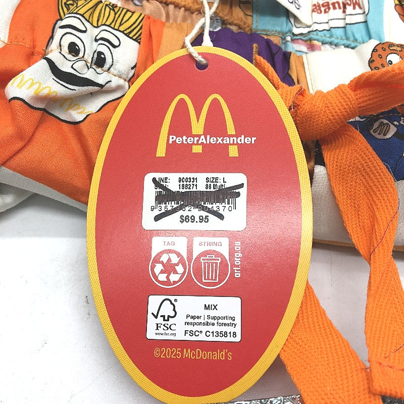 Peter Alexander McDonalds Mascots Cotton Lounge Shorts Mens Size Large NEW