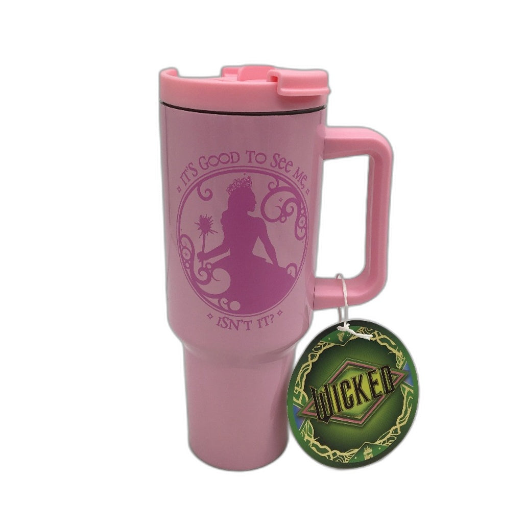 Jay Jays Wicked Movie Galinda 1200mL Pink BPA Free Stainless Steel Tumbler NEW