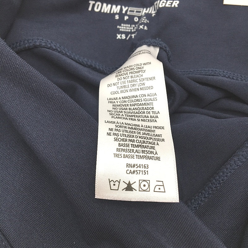 Tommy Hilfiger Sport Navy Blue High Rise Biker Shorts Ladies Size XS NEW