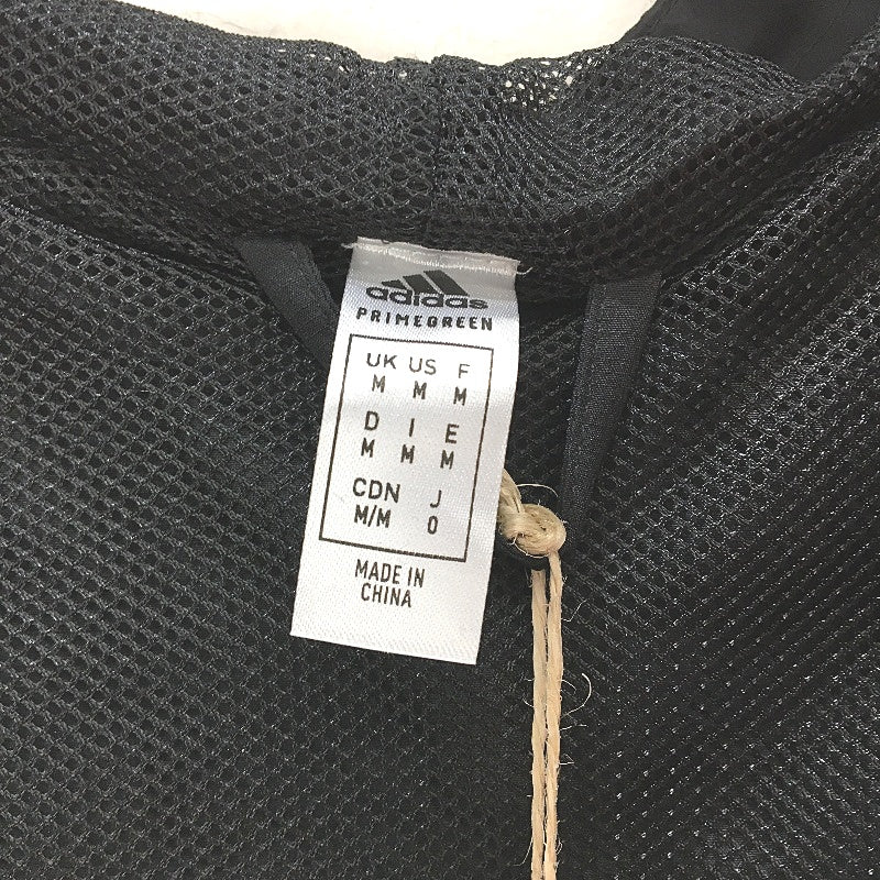 Adidas 3 Stripes AeroReady Black Windbreaker Training Jacket Mens Size M NEW