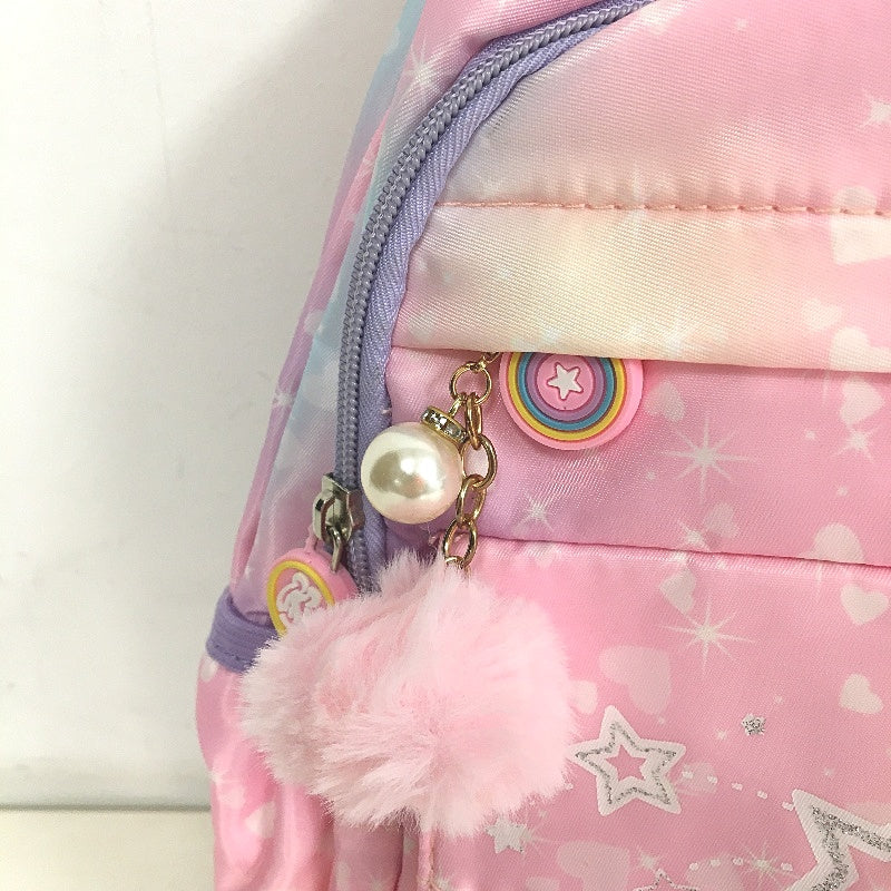 Kids School Bag Large Capacity Lightweight Multifunctional Backpack Pink NEW