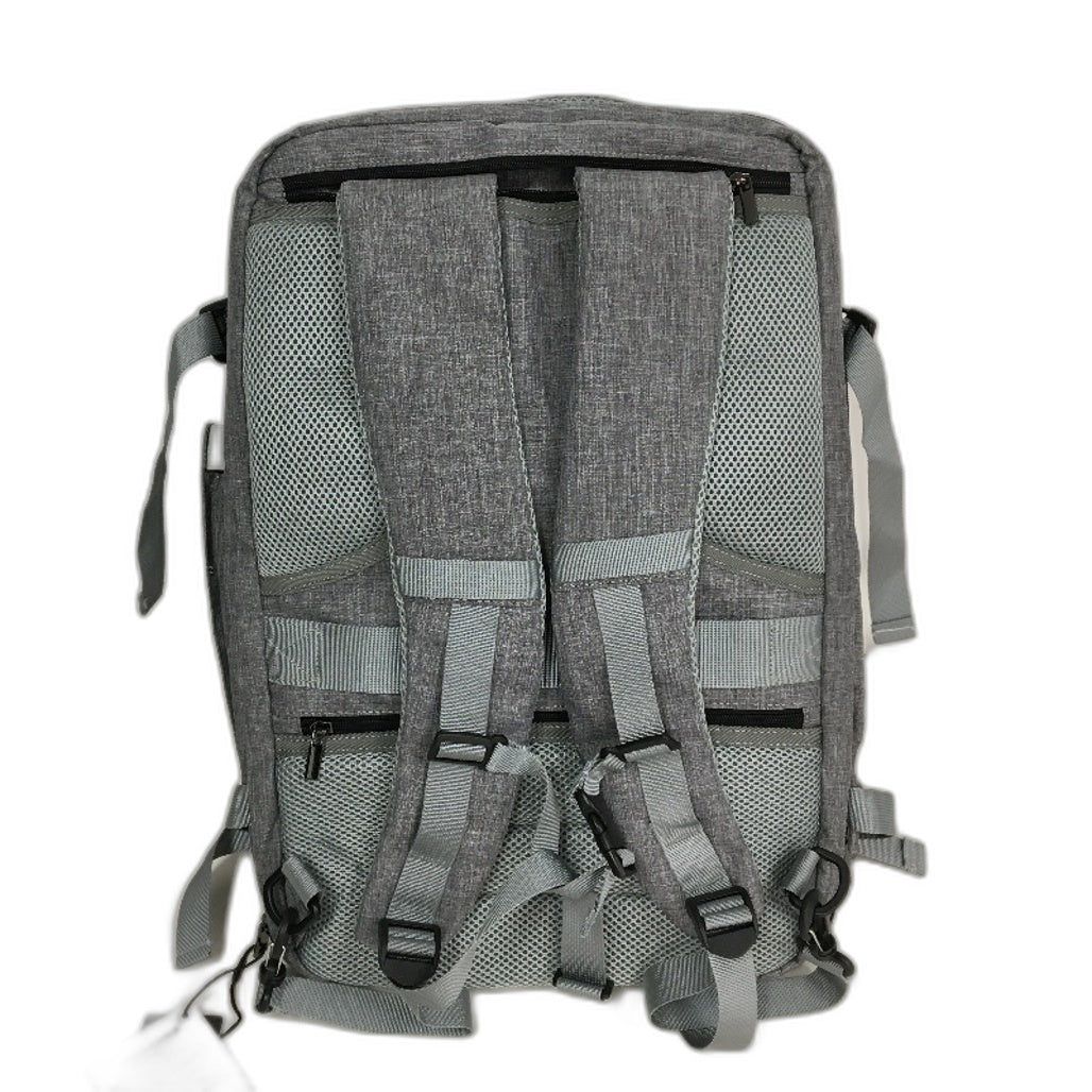 Tzowla 40L Travel Carry On Backpack Expandable With Anti Theft Lock Grey NEW