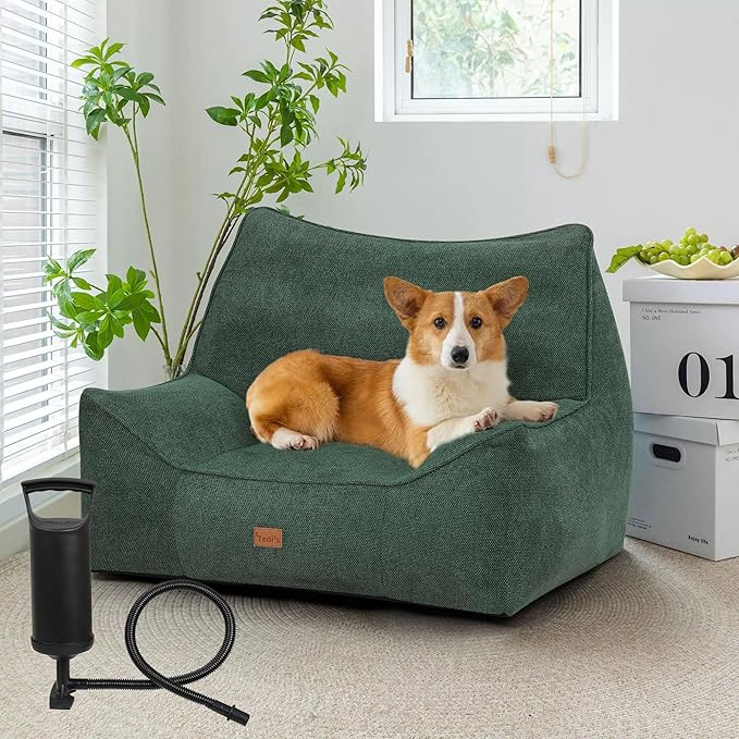 Tedi's Pet Calming Sofa Bed For Small Medium Dog Cat Removable Cover Green NEW