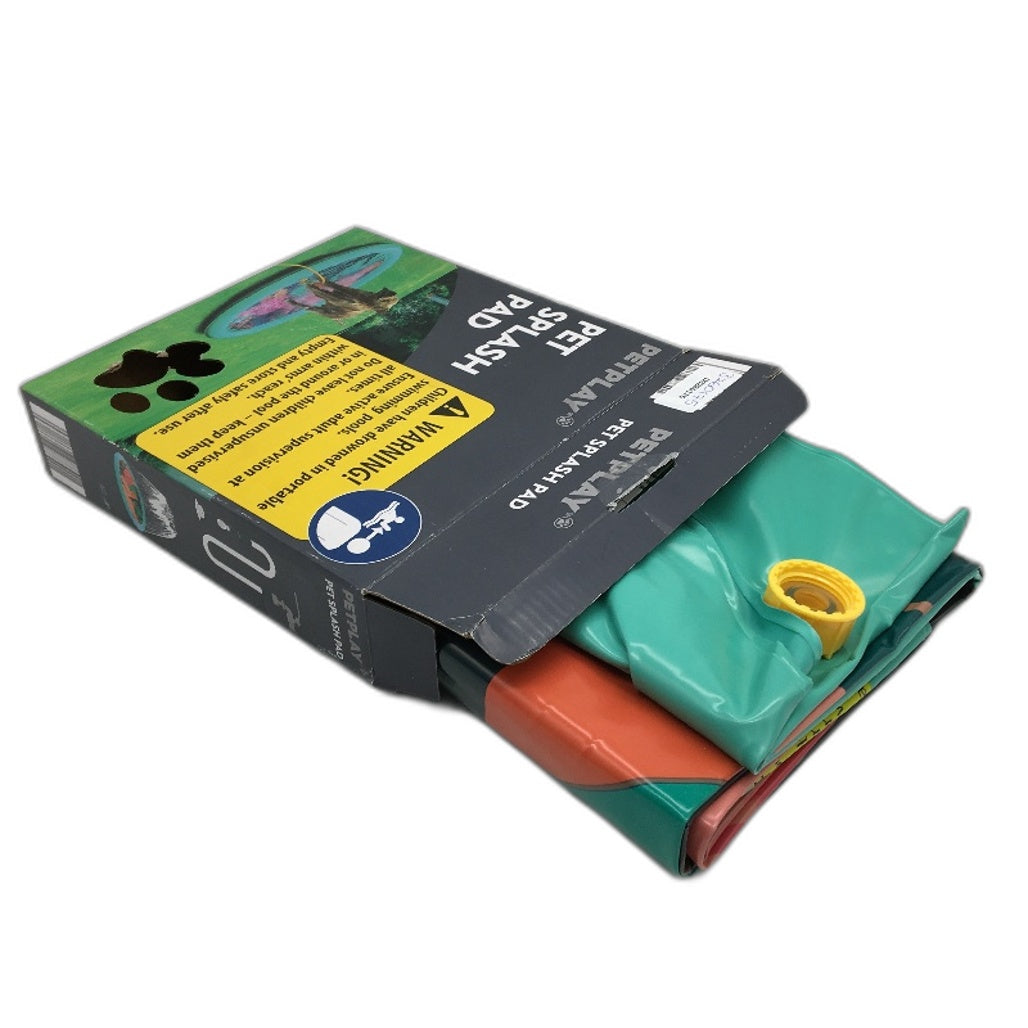 Petplay Large Pet Splash Pad Dog Outdoor Water Toy Use With Garden Hose NEW