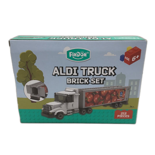 Findon ALDI Truck Brick Set Building Blocks 212PCS LEGO Style Toys Age 6Y+ NEW