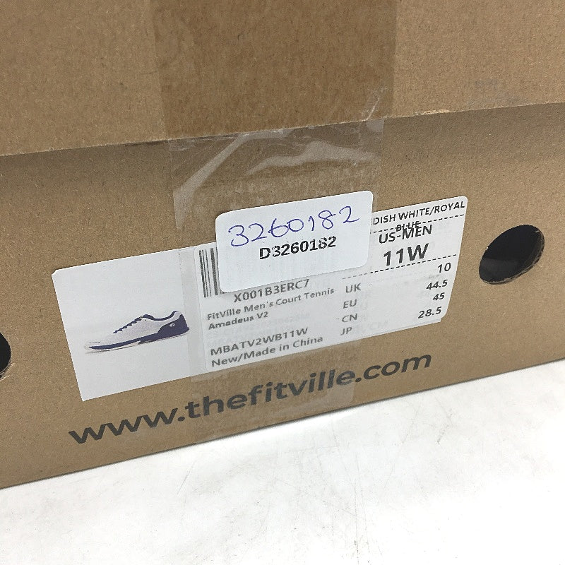 FitVille Wide Toe Breathable Tennis Sports Shoes Arch Support Mens Size US11 NEW