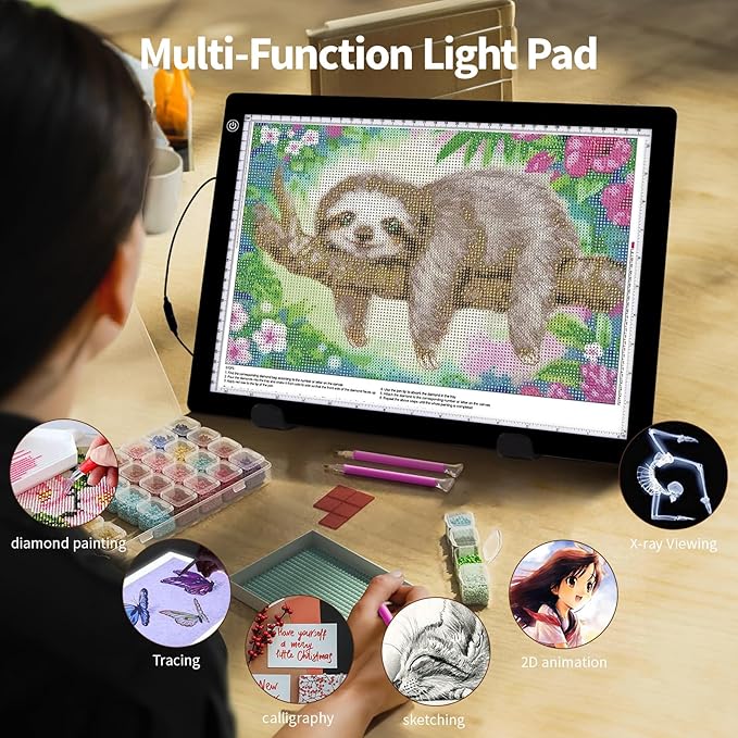 A3 LED Light Tracing Pad 3 Levels Brightness Art Sketching Drawing Board NEW
