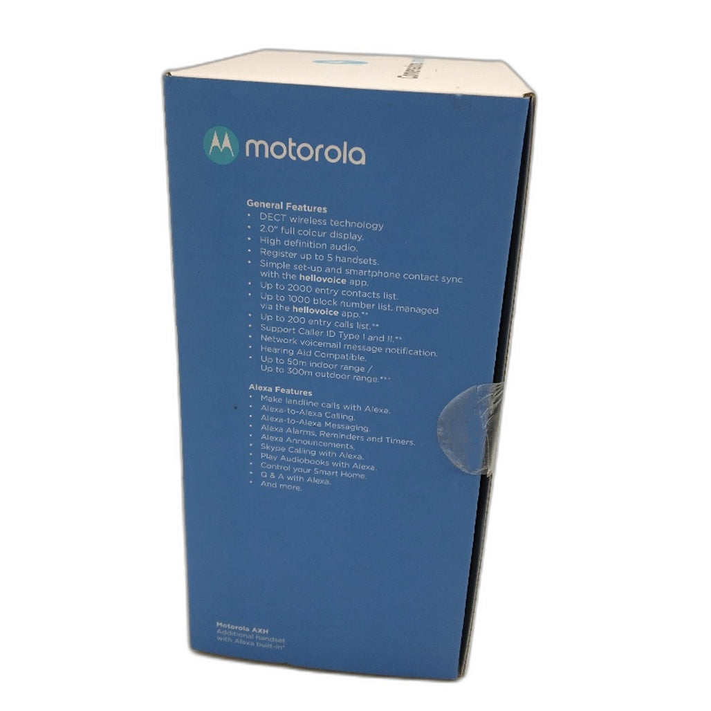 Motorola AXH Additional Headset For Use With AXH01 & AXH02 Built In Alexa NEW