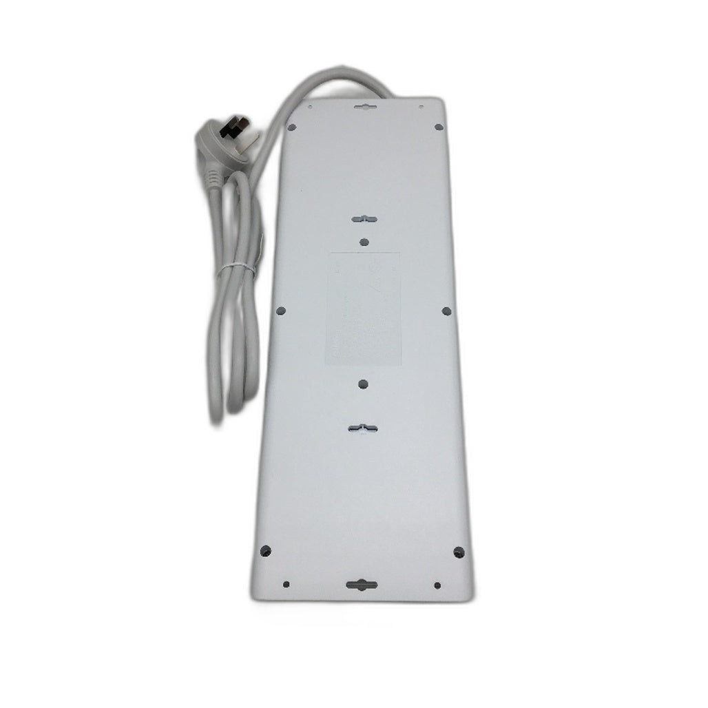 Addtam Surge Protector Power Board Strip 8 Outlets 2x USB & USBC With Switch NEW