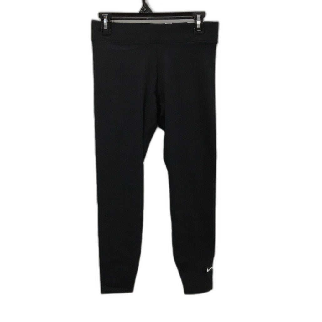 Nike 7/8 Tight Fit Mid Stretch Cotton Black Leggings Ladies Size Medium NEW