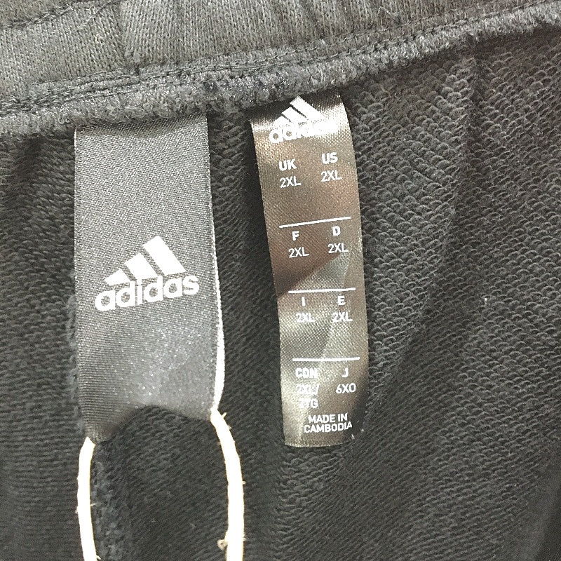 Adidas Comfy and Chill French Terry Pocketed Black Shorts Mens Size 2XL NEW