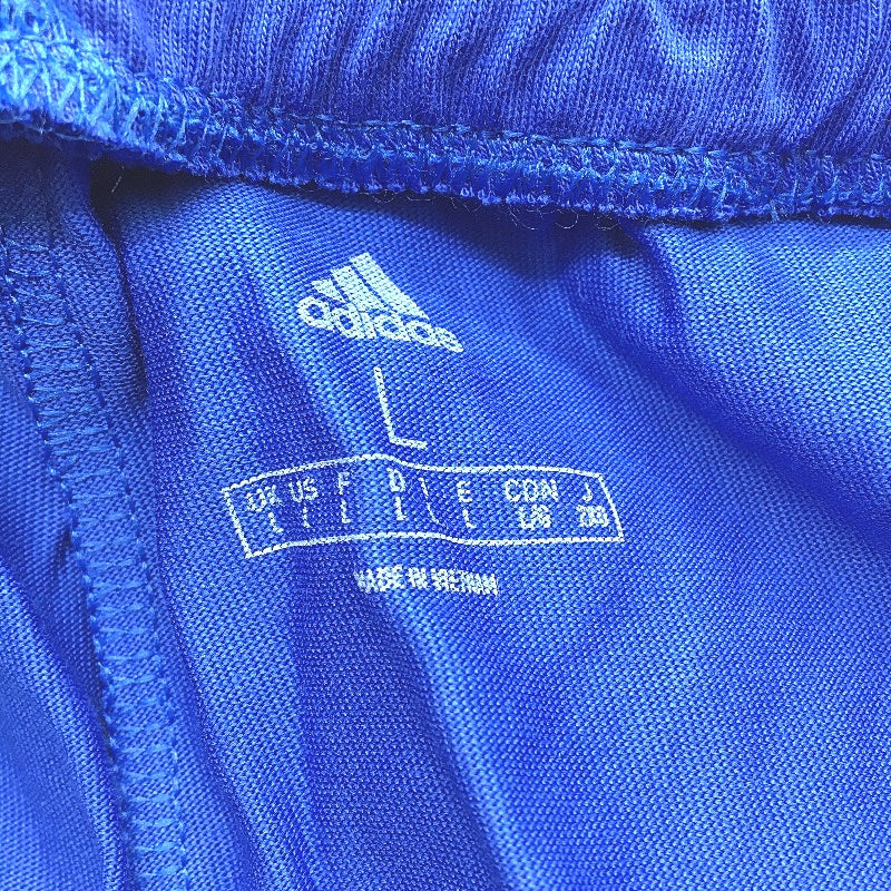 Adidas Essentials AeroReady Bold Blue Logo Shorts Mens Size Large NEW