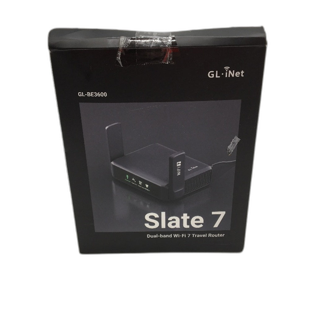 GL iNET BE3600 Slate 7 Dual Band WiFi 7 Multi-Link 2.5G Travel Router DEMO