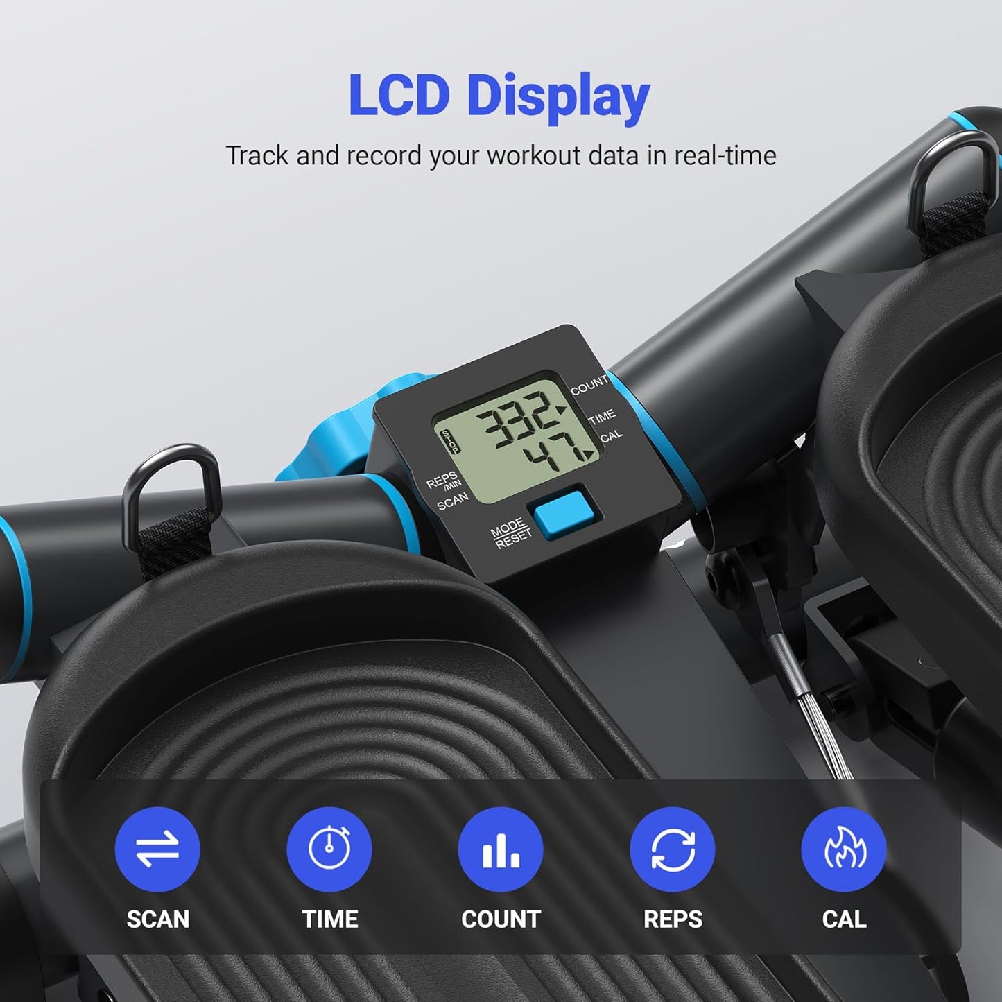 Merach MR-2354 Hydraulic Mini Stepper Machine with Full Body Resistance Band NEW