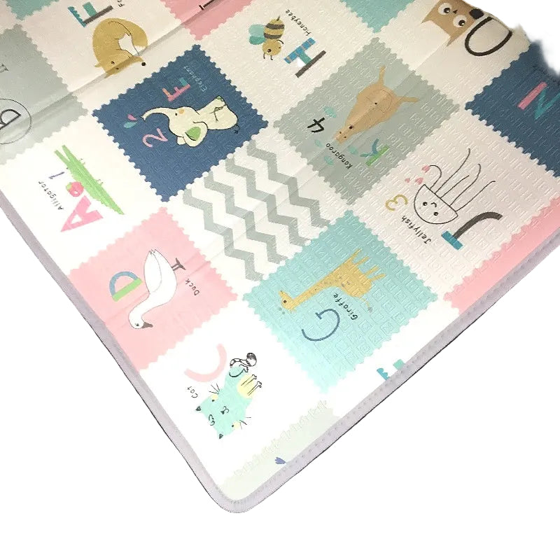 Flagav Extra Large Alphabet Animal and Rain Design Baby Play Mat 200x180cm DEMO