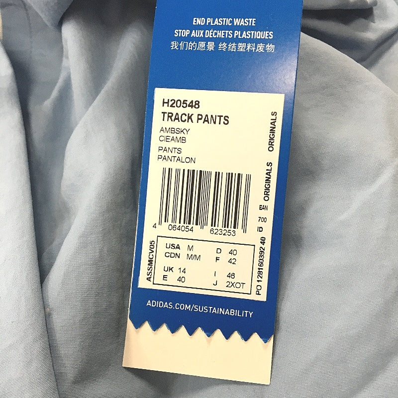 Adidas Adicolor Classics Baby Blue Lock Up Trackpants Ladies Size UK 14 NEW