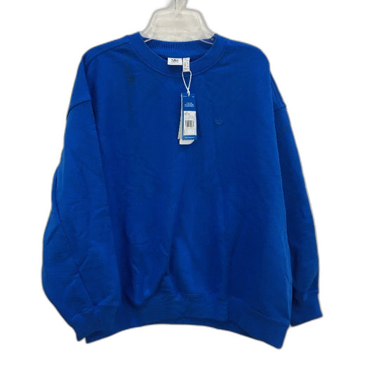Adidas Adicolor Oversized Blue Bird Pullover Sweatshirt Ladies Size UK 8 NEW