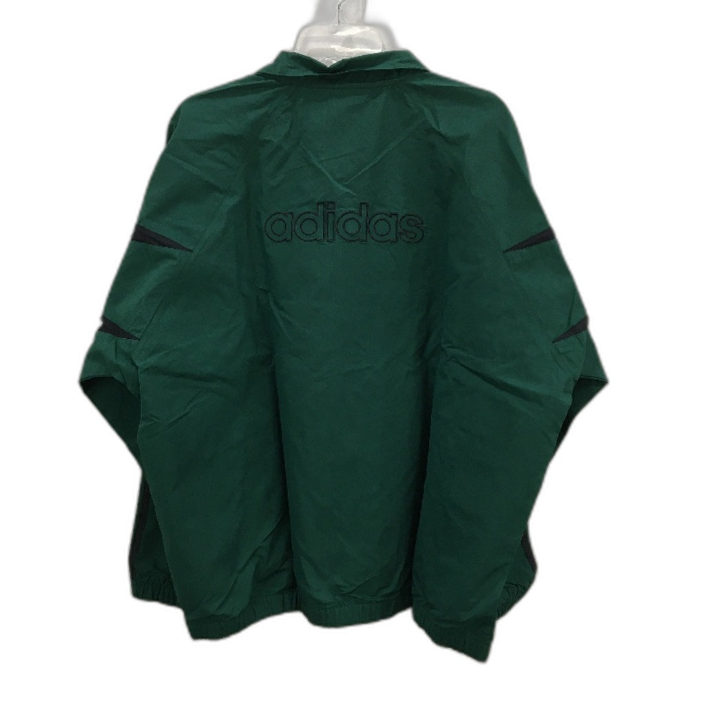Adidas Shark Woven Stripe Stand Collar Green Track Jacket Mens Size Large NEW