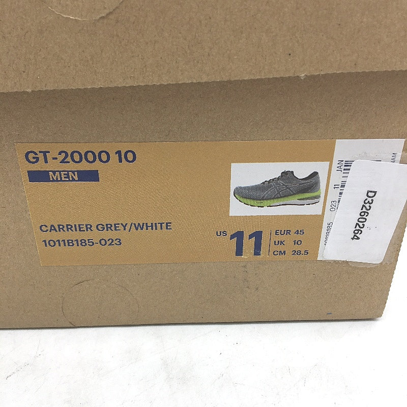 Asics Ortholite GT-2000 10 Amplifoam Grey & Green Sneakers Mens US 11 EU 45 NEW