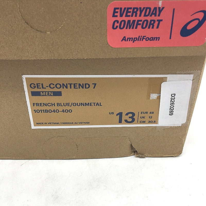 Asics Ortholite Gel-Contend 7 Amplifoam French Blue Sneakers Mens US13 EU 48 NEW