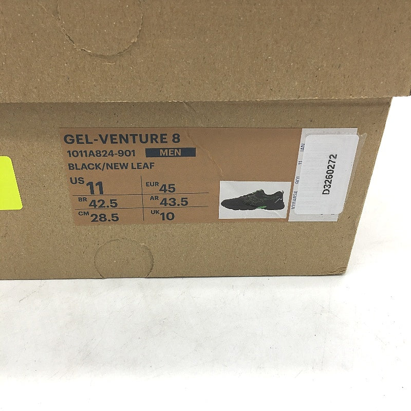 Asics Ortholite Gel-Venture 8 Black & New Leaf Green Sneakers Mens US11 EU45 NEW