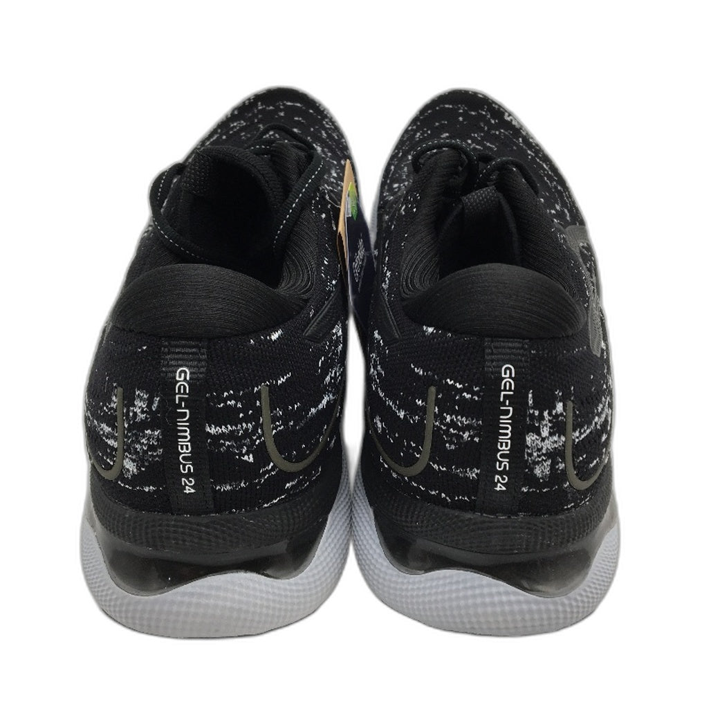 Asics Ortholite Gel-Nimbus 24 Black & White Speck Sneakers Mens US12 EU 46.5 NEW