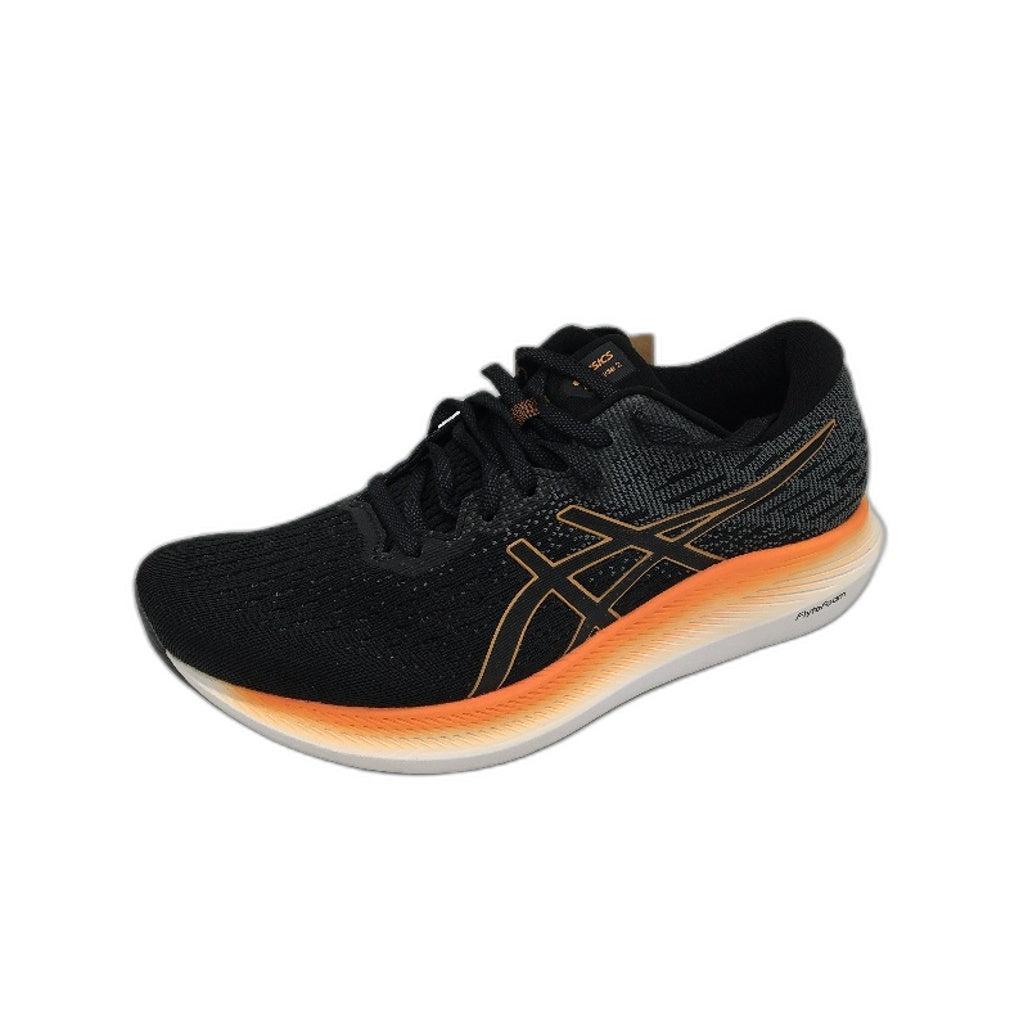 Asics EvoRide 2 Flyte Foam Black & Sun Peach Sneakers Ladies US 7.5 EU 39 NEW