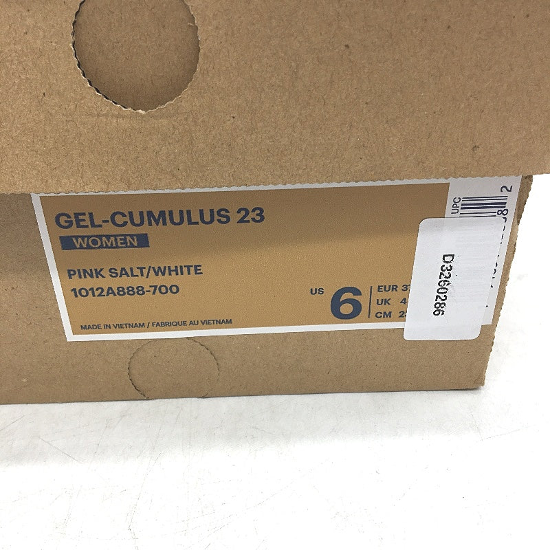 Asics Gel-Cumulus 23 Flyte Foam Light Pink Salt Sneakers Ladies US 6 EU 37 NEW