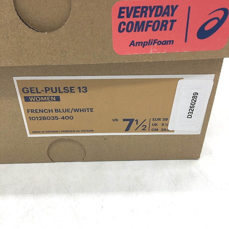 Asics Ortholite Amplifoam Gel-Pulse 13 Navy Blue Sneakers Ladies US 7.5 EU39 NEW