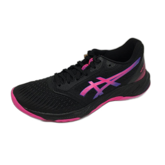 Asics Netburner Ballistic FF 3 Black & Pink Glo Sneakers Ladies US11 EU 43.5 NEW