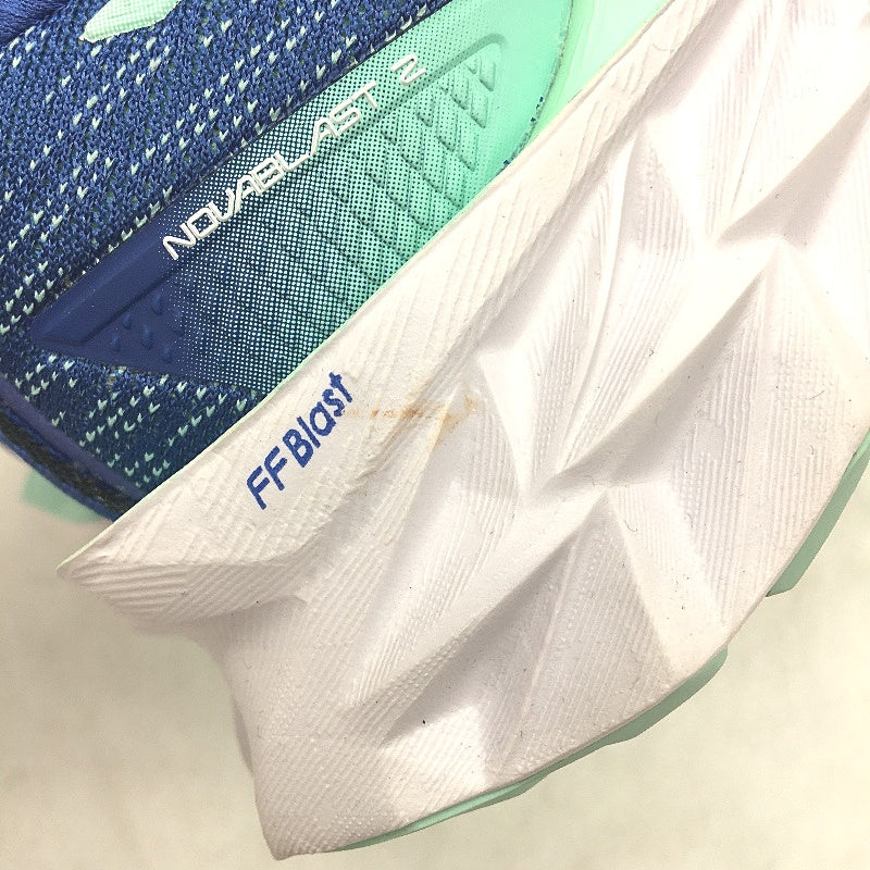 Asics Novablast 2 Lapis Luzuli Blue & Aqua Sneakers Ladies US 7.5 EU 39 NEW