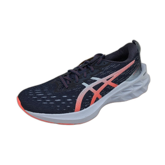 Asics Novablast 2 Thunder Blue & Orange Running Sneakers Ladies US 8 EU 39.5 NEW