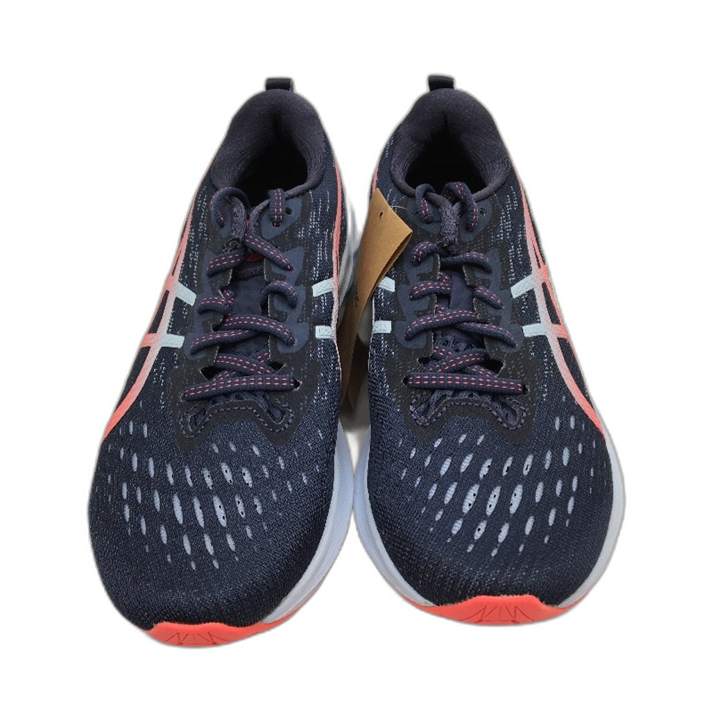 Asics Novablast 2 Thunder Blue & Orange Running Sneakers Ladies US 8 EU 39.5 NEW