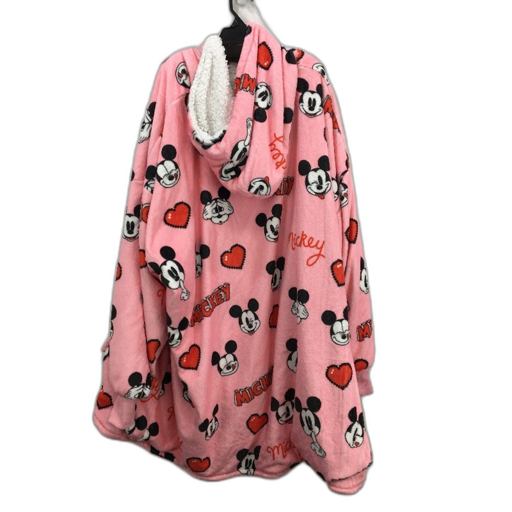 The Oodie Disney Mickey & Friends Pink Oversized Fleece Hoodie OSFM Adult