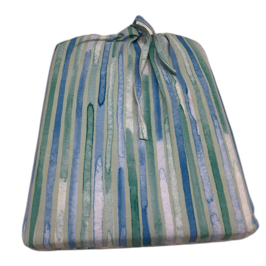 Peppertree Home Collection Blue Green Stripe Rectangle Tablecloth 150x 260cm NEW
