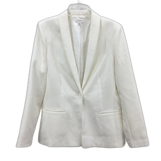 Witchery White Long Sleeve Single Breasted Lapel Collared Jacket Ladies Size 14