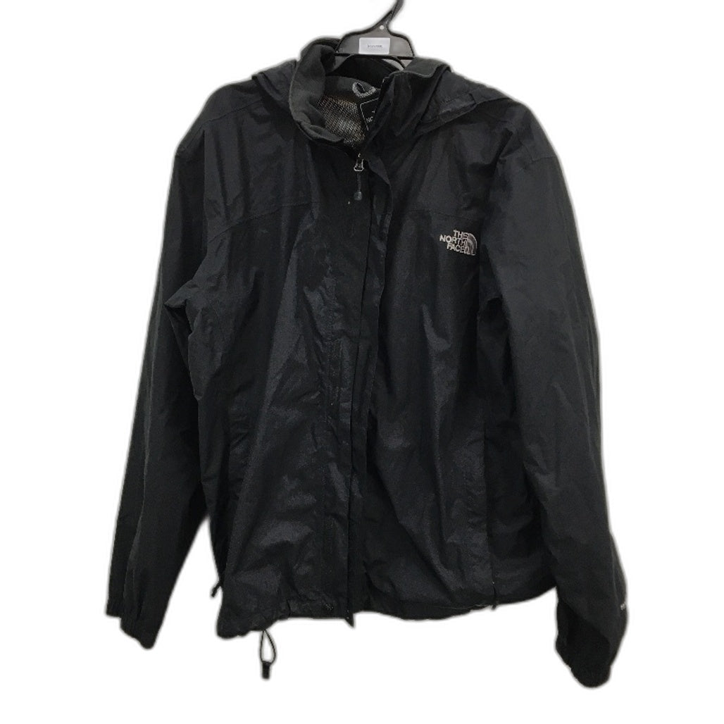 The North Face Black HyVent Wind Breaker Zip Up Hooded Jacket Mens Medium