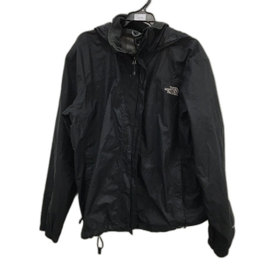 The North Face Black HyVent Wind Breaker Zip Up Hooded Jacket Mens Medium