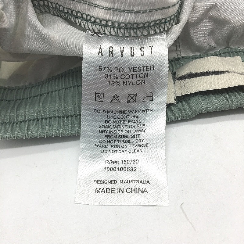 ARVUST Volley Marine Green Drawstring Waistband Shorts Mens Size 34 NEW