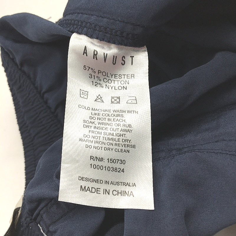 ARVUST Newport Volley Mavy Blue Drawstring Waistband Shorts Mens Size 34 NEW